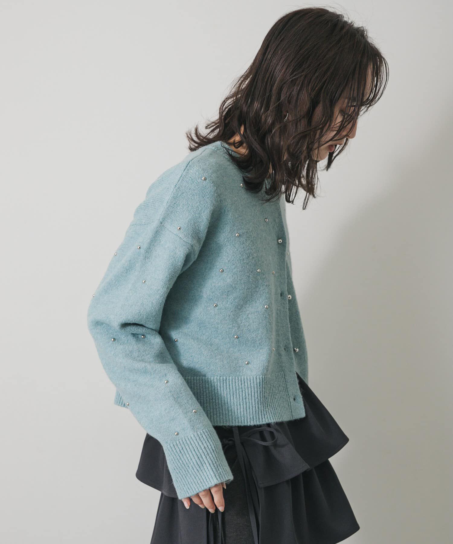 SENSE OF PLACE by URBAN RESEARCH「『洗濯可』ボールビーズカーディガン」|カーディガン|