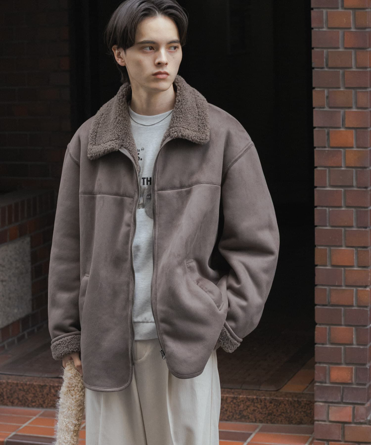 SENSE OF PLACE by URBAN RESEARCH「アソートボアブルゾン」|ブルゾン・スタジャン|