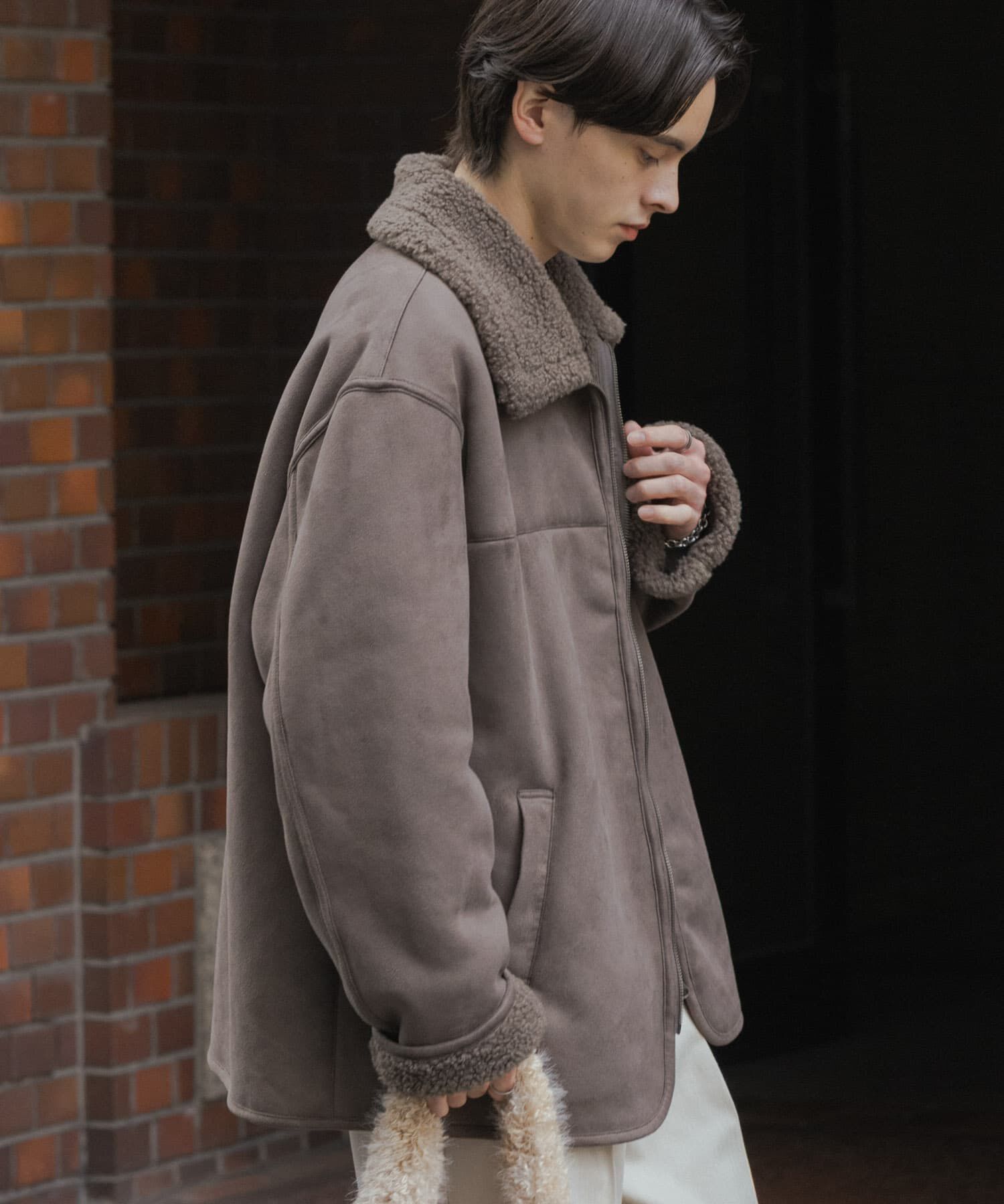 SENSE OF PLACE by URBAN RESEARCH「アソートボアブルゾン」|ブルゾン・スタジャン|