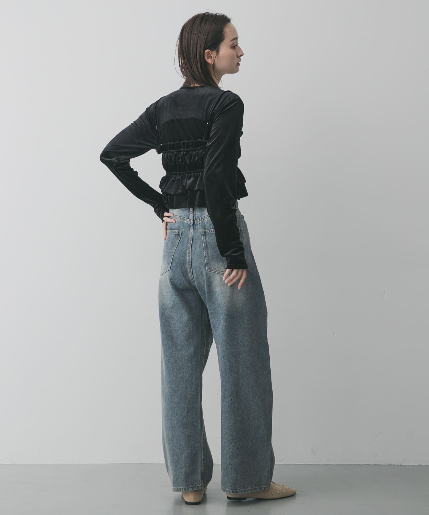 SENSE OF PLACE by URBAN RESEARCH「スタッズフラットシューズ」|パンプス|