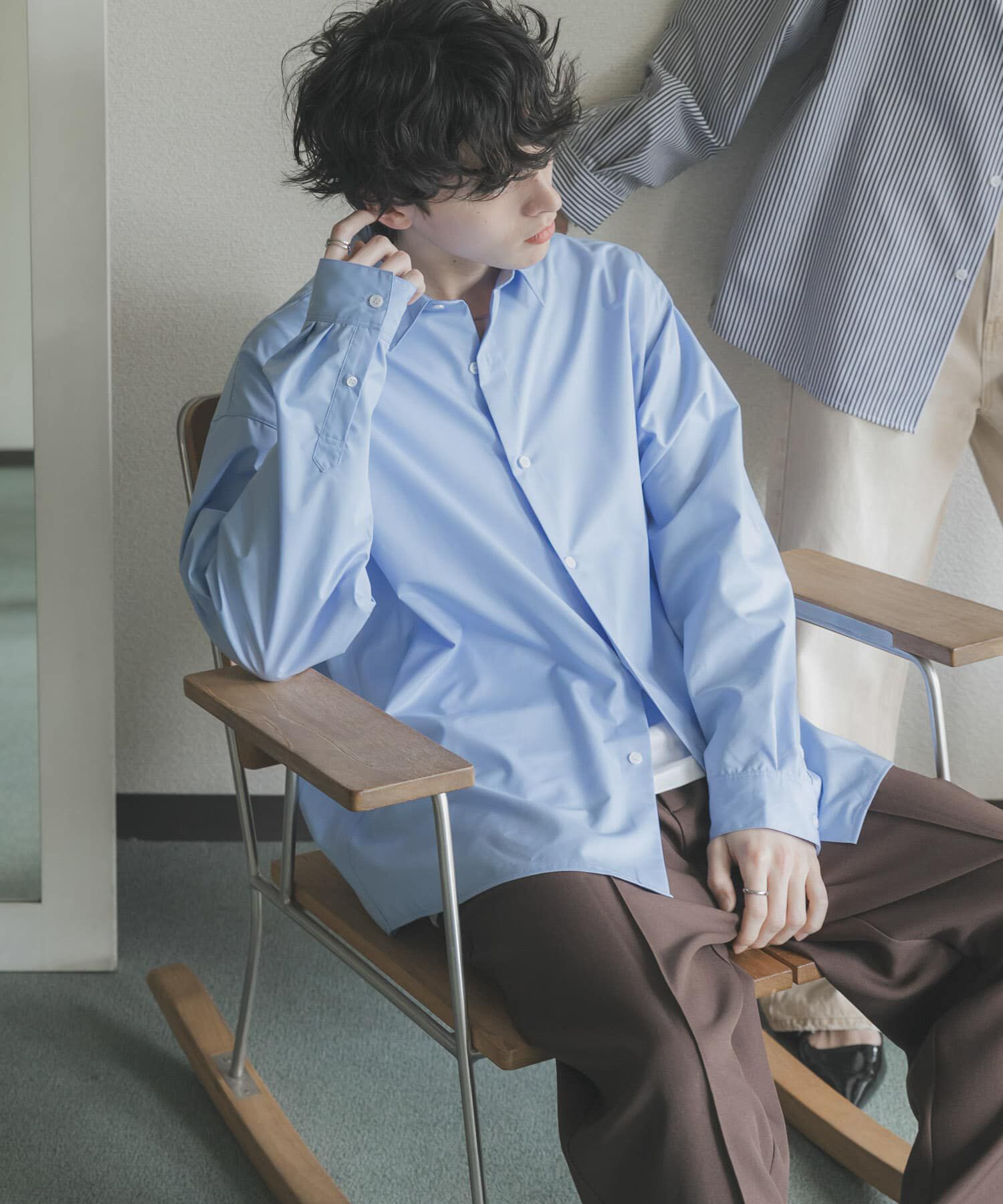 SENSE OF PLACE by URBAN RESEARCH「『ﾕﾆｾｯｸｽ』『ｲｰｼﾞｰｹｱ/速乾/接触冷感』ｺﾝﾌｫｰﾄﾚｷﾞ  」|シャツ・ブラウス|