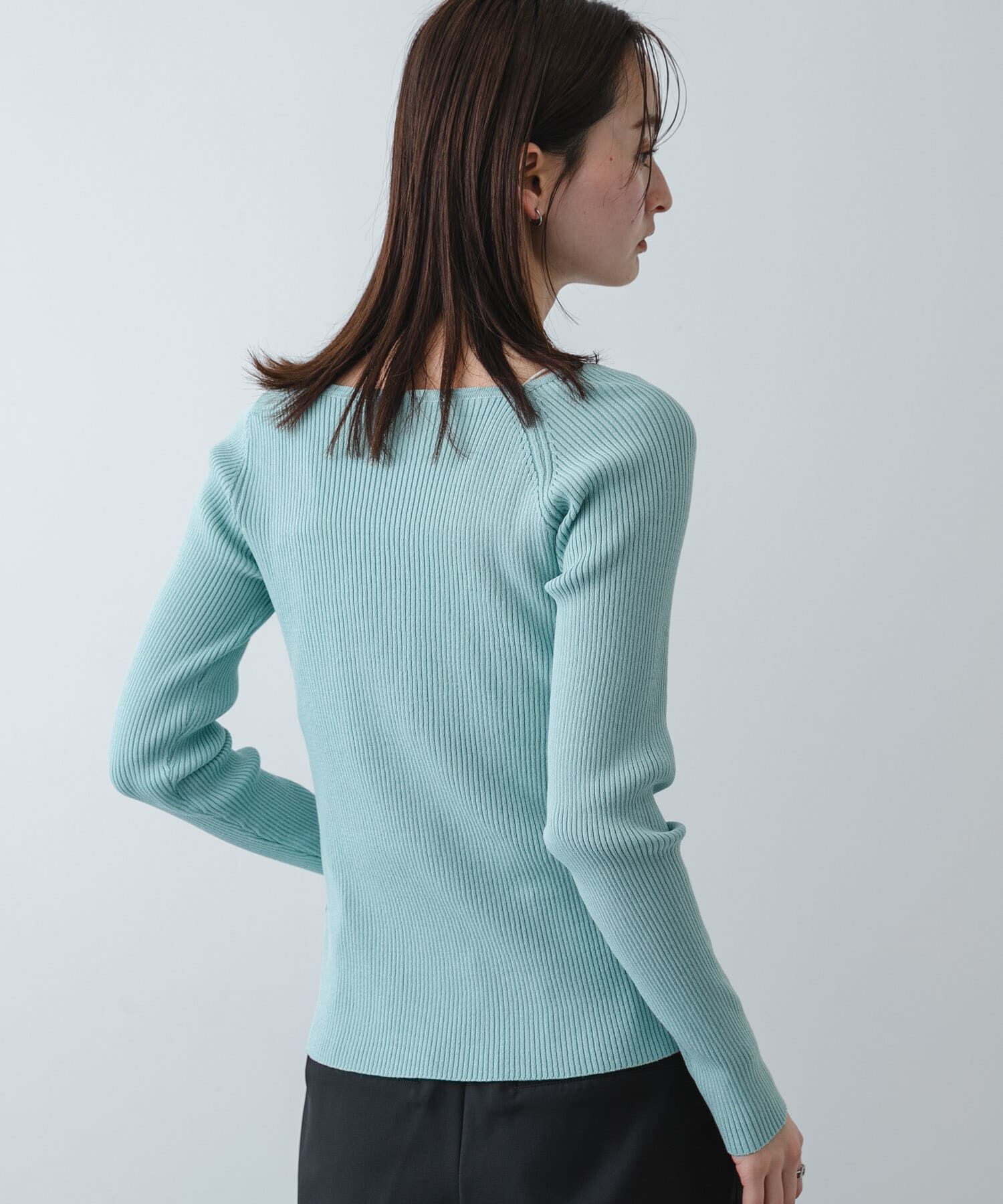 SENSE OF PLACE by URBAN RESEARCH「『洗濯可』アシメデザインリブセーター」|ニット・セーター|