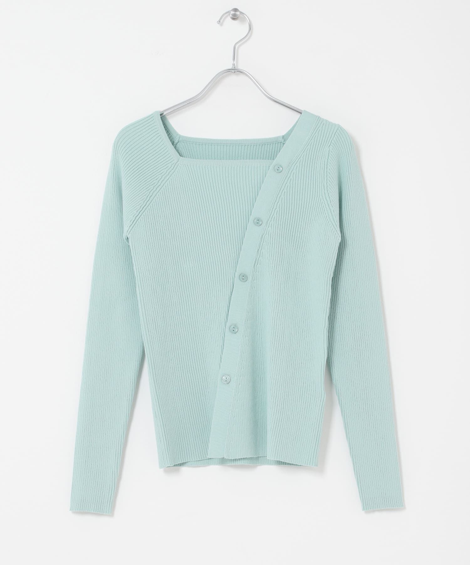 SENSE OF PLACE by URBAN RESEARCH「『洗濯可』アシメデザインリブセーター」|ニット・セーター|