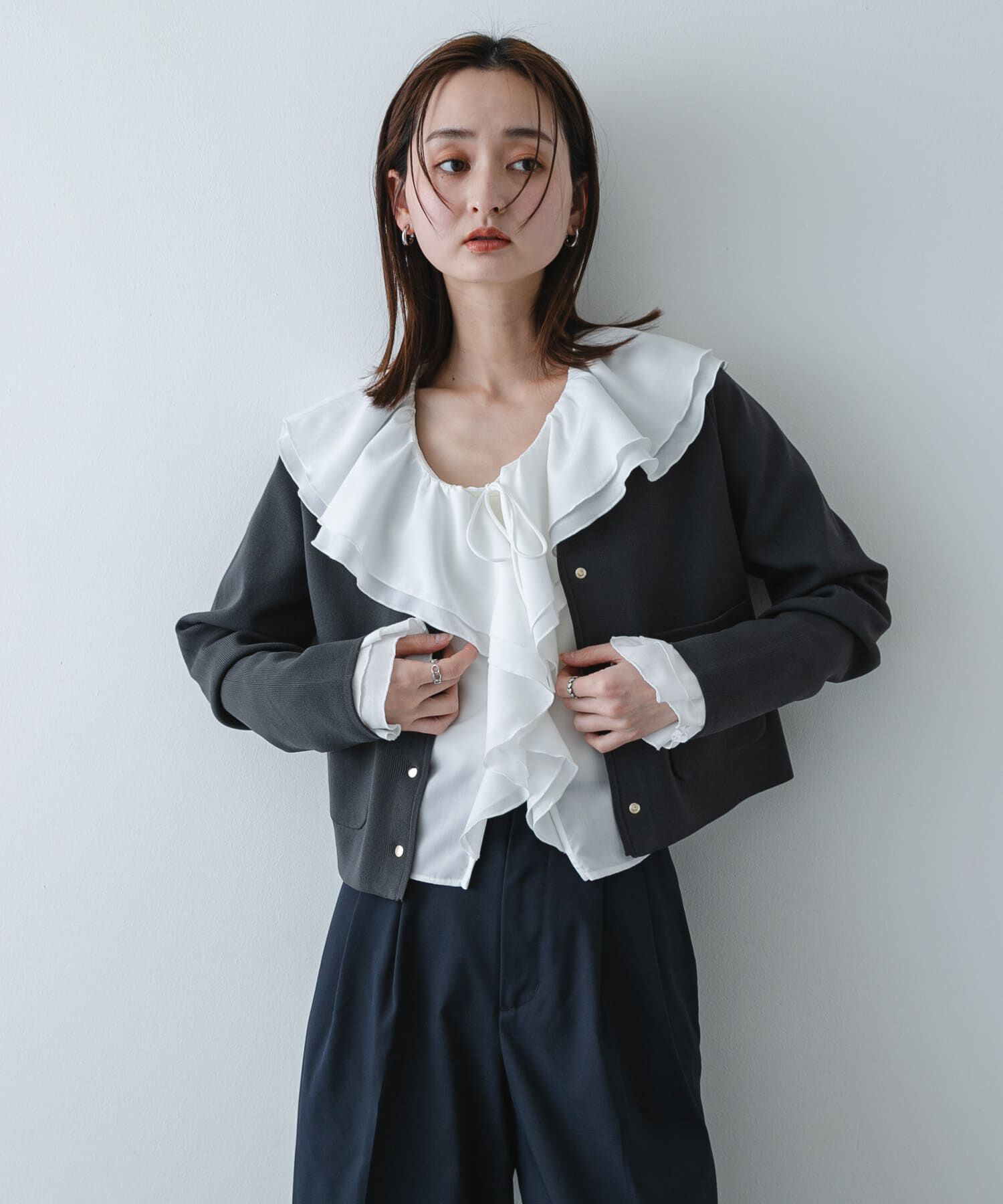 SENSE OF PLACE by URBAN RESEARCH「ラッフルブラウス」|シャツ・ブラウス|