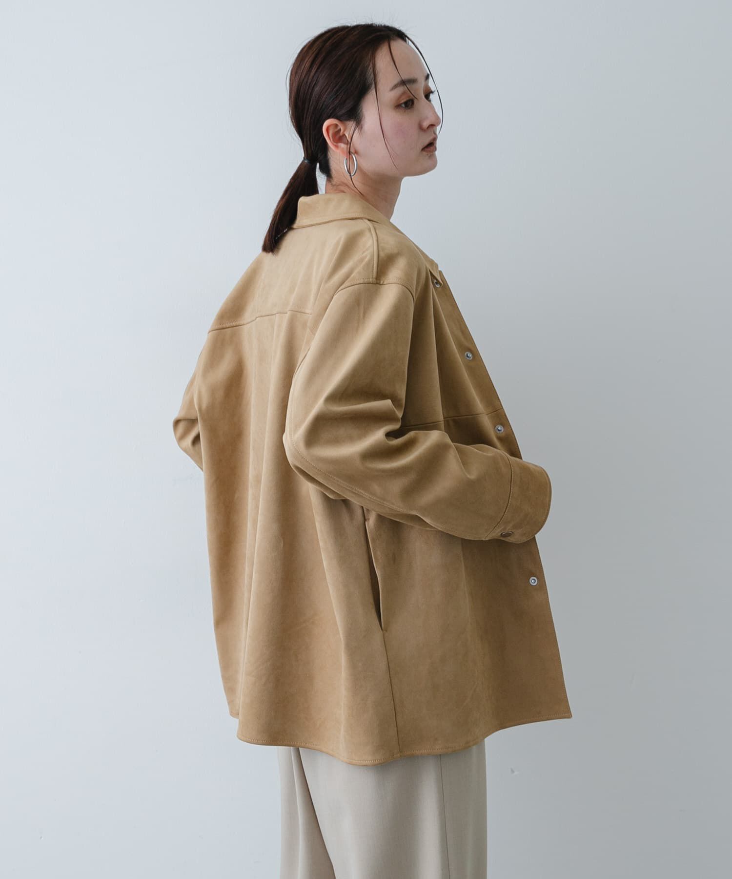 SENSE OF PLACE by URBAN RESEARCH「FSステンカラージャケット」|ノーカラーコート|