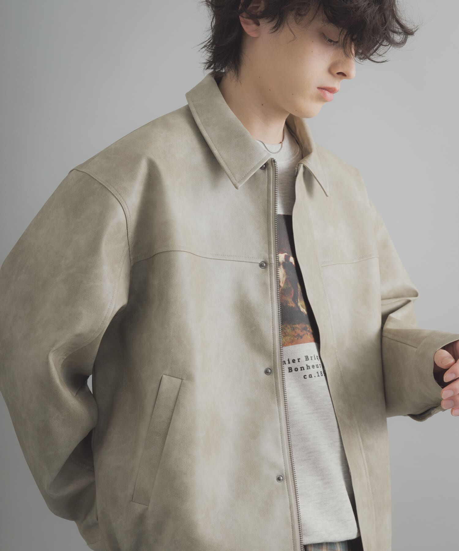 SENSE OF PLACE by URBAN RESEARCH「FLジップブルゾン」|ブルゾン・スタジャン|