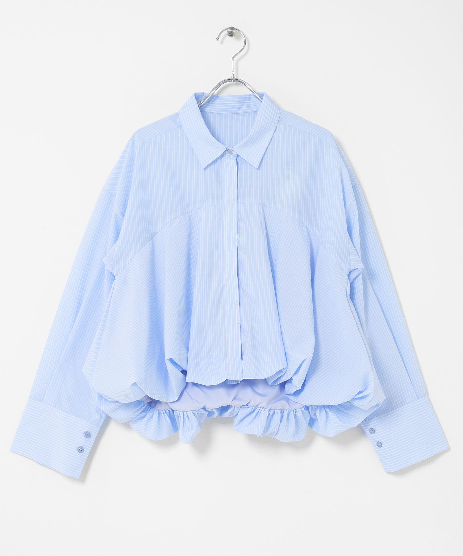 SENSE OF PLACE by URBAN RESEARCH「『イージーケア』シルバーボタンバルーンシャツ」|シャツ・ブラウス|