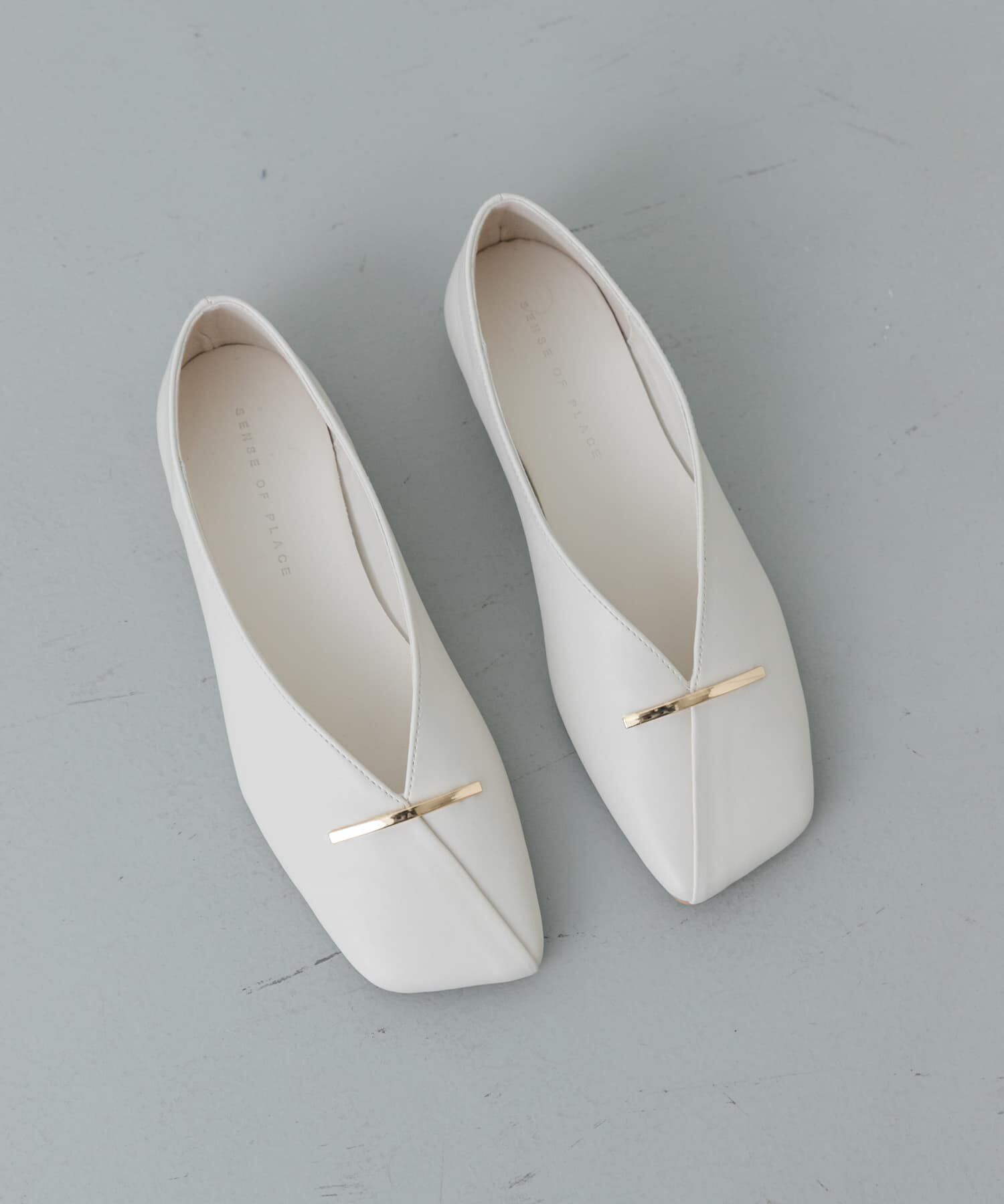 SENSE OF PLACE by URBAN RESEARCH「『抗菌』スクエアカットフラットシューズ」|その他|