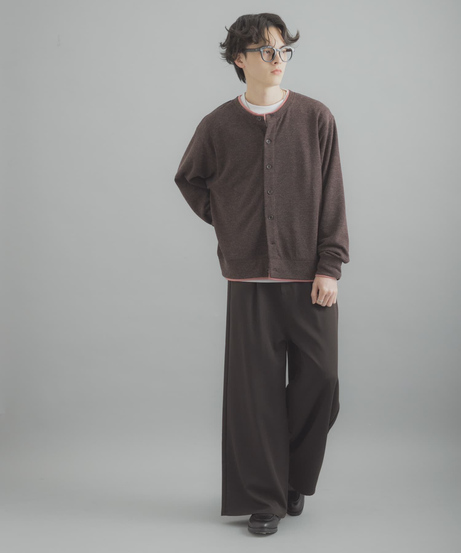 SENSE OF PLACE by URBAN RESEARCH「フェイクレイヤードクルーネックカーディガン」|カーディガン|