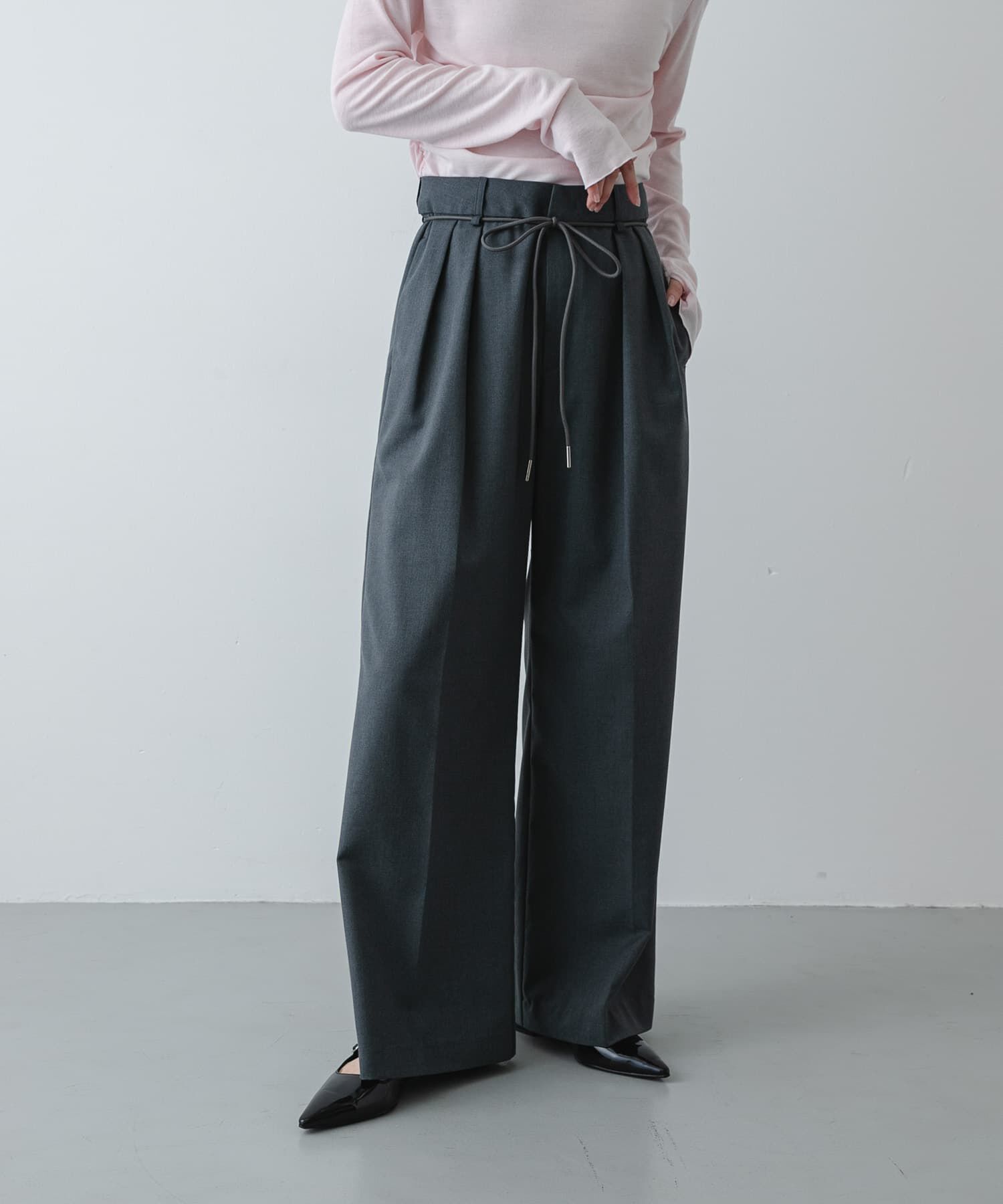 SENSE OF PLACE by URBAN RESEARCH「コードベルトスラックス」|その他|チャコールグレー