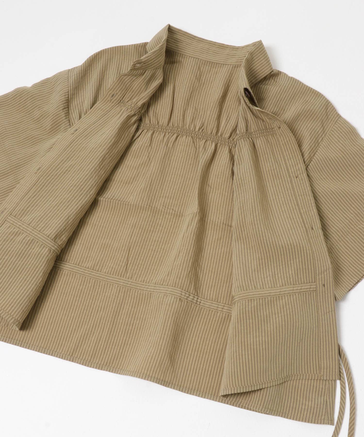 SENSE OF PLACE by URBAN RESEARCH「クロップドペプラムシャーリングシャツ」|シャツ・ブラウス|