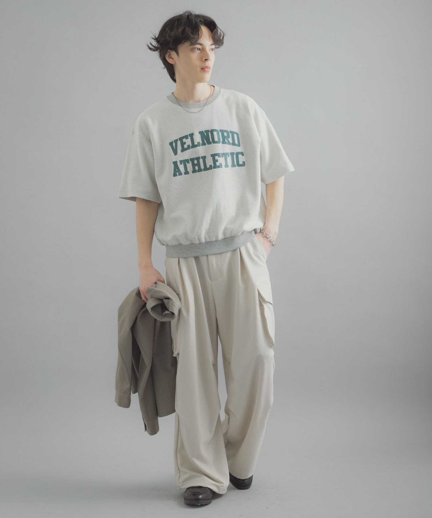 SENSE OF PLACE by URBAN RESEARCH「カレッジスウェットショートスリーブTシャツ」|スウェット・ジャージ|