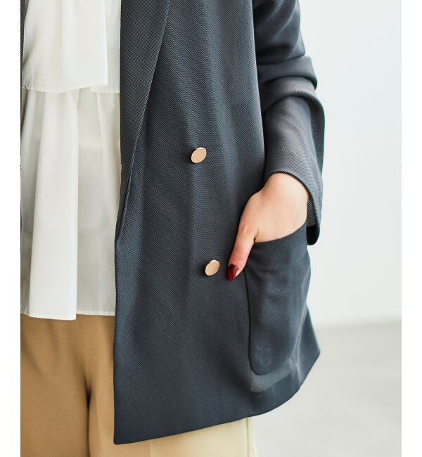 le.coeur blanc「メッシュダブルブレストジャケット」|その他|