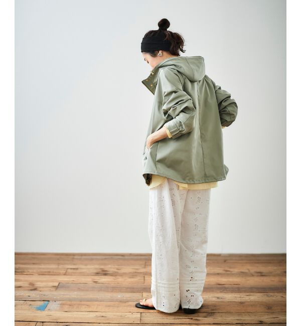 le.coeur blanc「ツイルストレッチフードブルゾン」|ブルゾン・スタジャン|