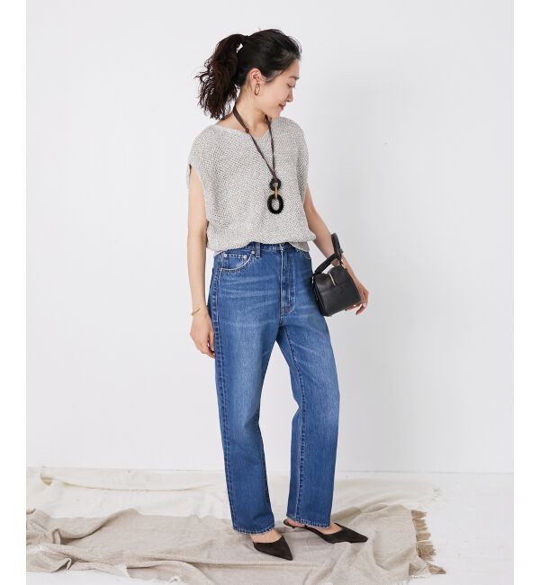  「《手洗い可能》スパンコールメッシュ2WAYニットベスト」|ベスト・ジレ|