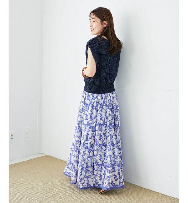  「《手洗い可能》スパンコールメッシュ2WAYニットベスト」|ベスト・ジレ|