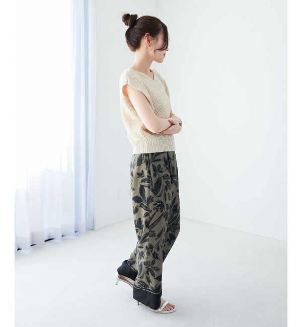  「《手洗い可能》スパンコールメッシュ2WAYニットベスト」|ベスト・ジレ|