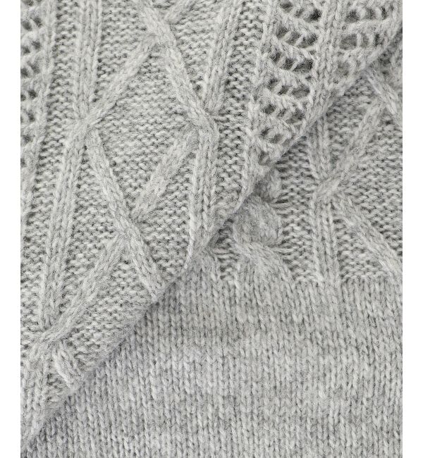  「《WEB限定アイテム》ケーブル柄ニットベスト」|ベスト・ジレ|