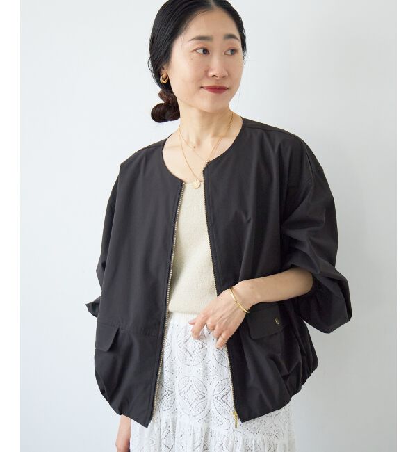  「サーブルクロスバルーンブルゾン」|ブルゾン・スタジャン|Ｃ／グレー