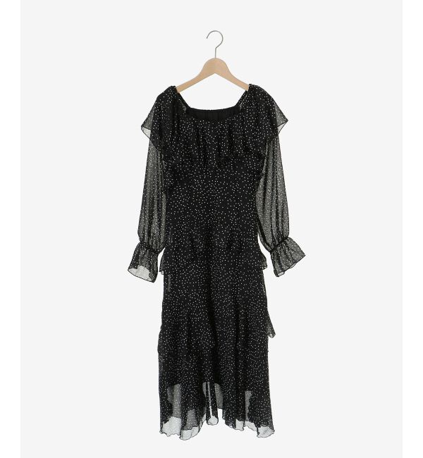 MAJESTICLEGON「エアリーフリルロングワンピース」|ワンピース|