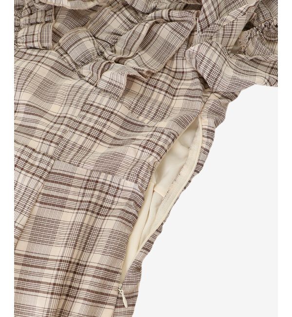  「バックレースアップフリルワンピース」|ワンピース|