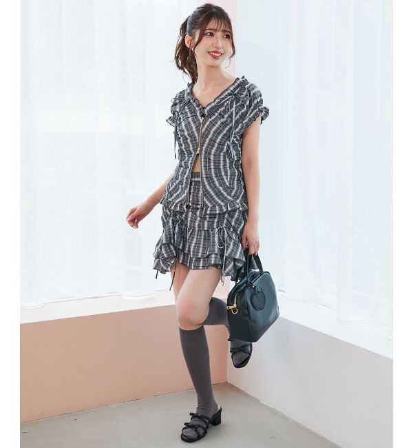  「ガーリーブラウス＆スカパンセット」|ワンピース|