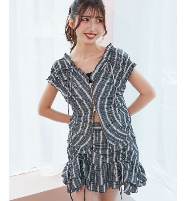  「ガーリーブラウス＆スカパンセット」|ワンピース|