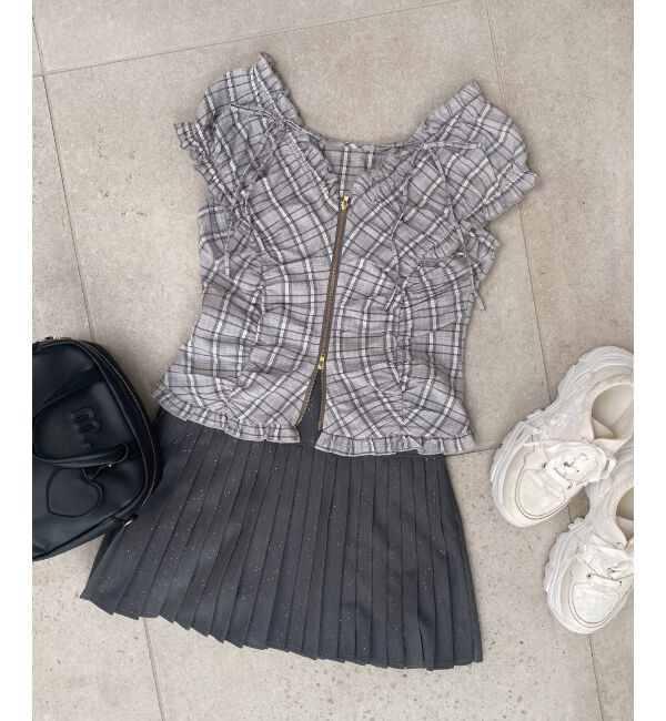  「ガーリーブラウス＆スカパンセット」|ワンピース|