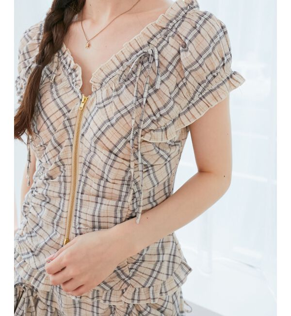  「ガーリーブラウス＆スカパンセット」|ワンピース|