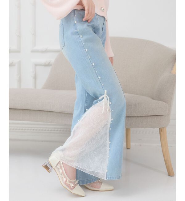  「チュールリボンパンプス」|パンプス|