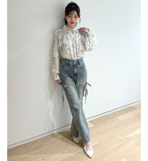  「チュールリボンパンプス」|パンプス|