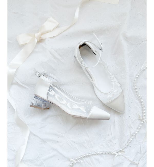  「チュールリボンパンプス」|パンプス|