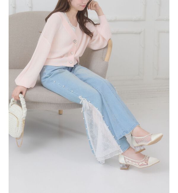  「チュールリボンパンプス」|パンプス|