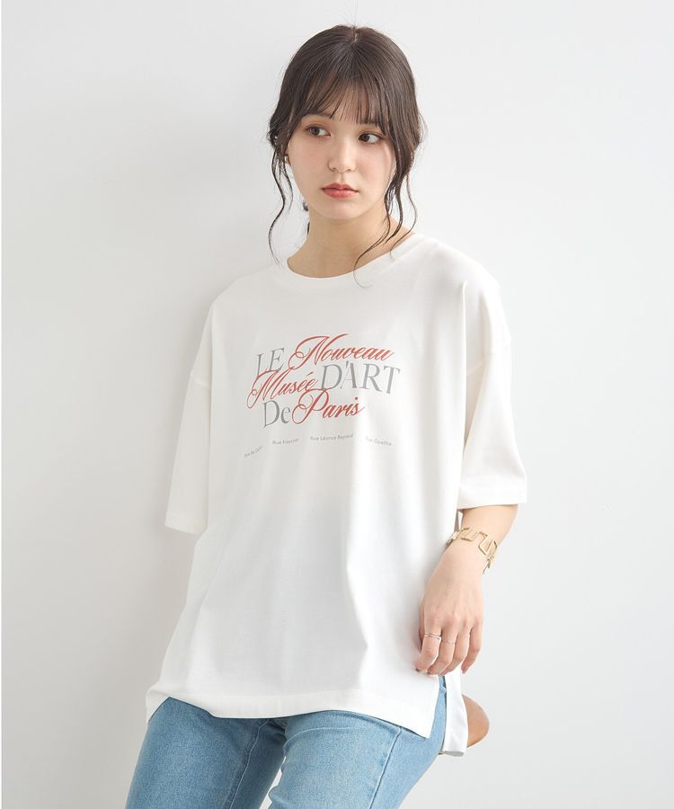 earth music&ecology「Le nouveauスリットT」|Tシャツ・カットソー|