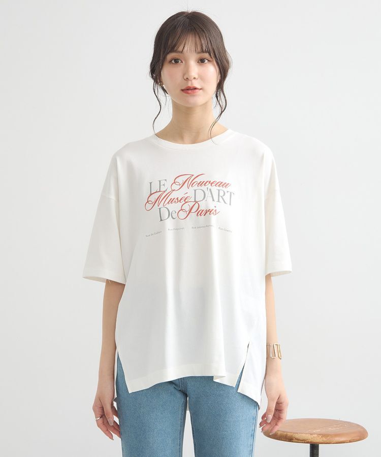 earth music&ecology「Le nouveauスリットT」|Tシャツ・カットソー|