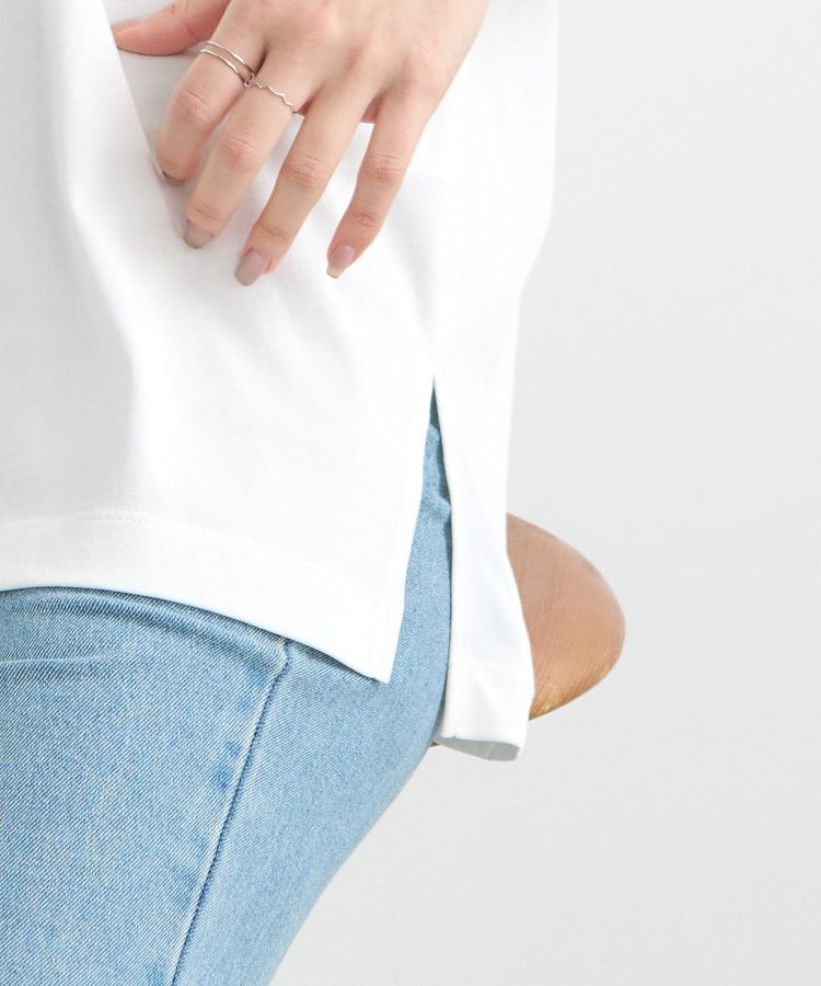 earth music&ecology「Le nouveauスリットT」|Tシャツ・カットソー|