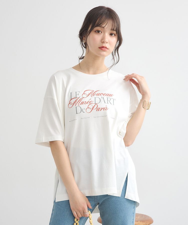 earth music&ecology「Le nouveauスリットT」|Tシャツ・カットソー|