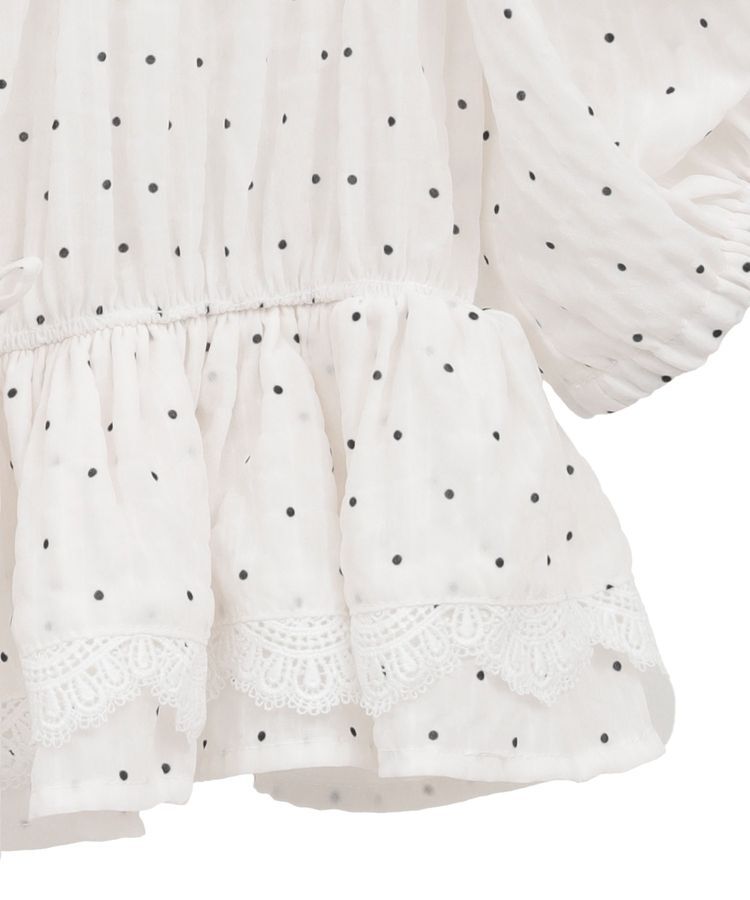 earth music&ecology「レースティアードシャーリングブラウス」|シャツ・ブラウス|