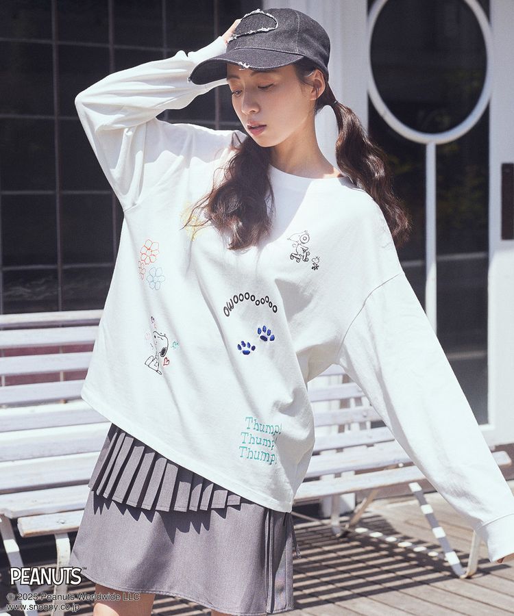 earth music&ecology「PEANUTS/earth マルチカラーアートロンT」|Tシャツ・カットソー|