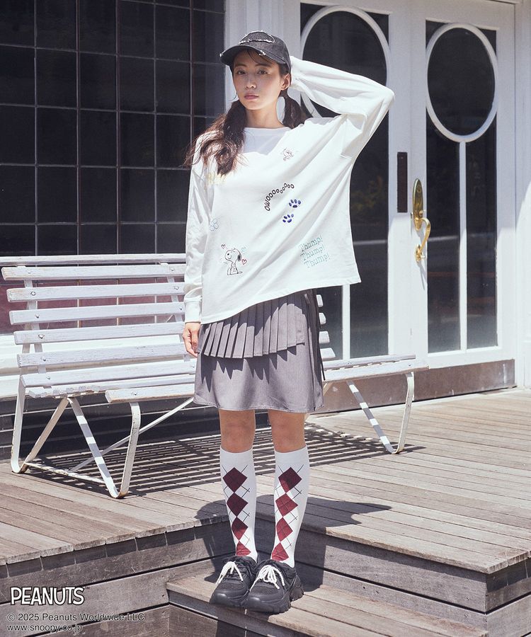 earth music&ecology「PEANUTS/earth マルチカラーアートロンT」|Tシャツ・カットソー|