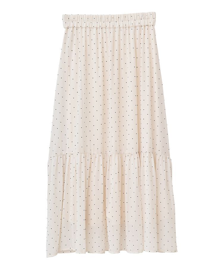 earth music&ecology「SET2点フロッキードットブラウス＋スカート」|スーツ|