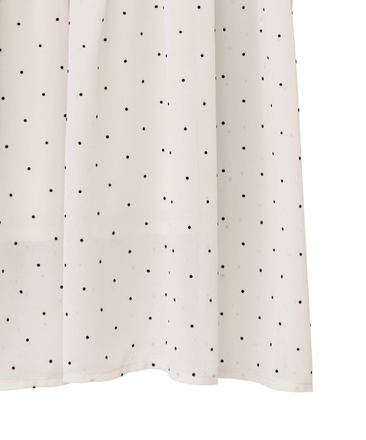 earth music&ecology「SET2点フロッキードットブラウス＋スカート」|スーツ|