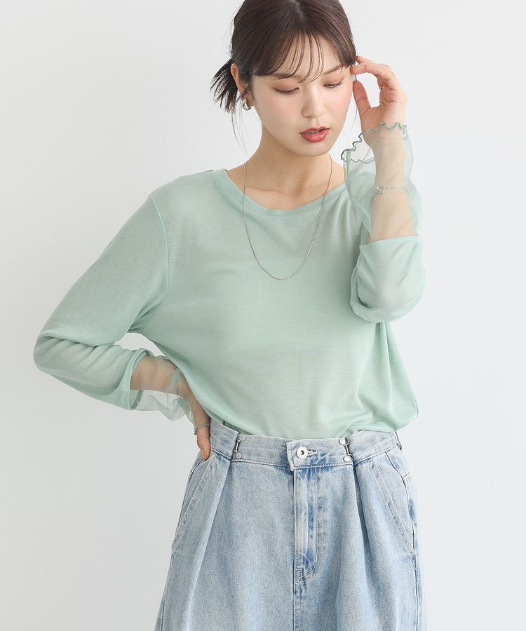 earth music&ecology「シアースリーブプルオーバー」|Tシャツ・カットソー|