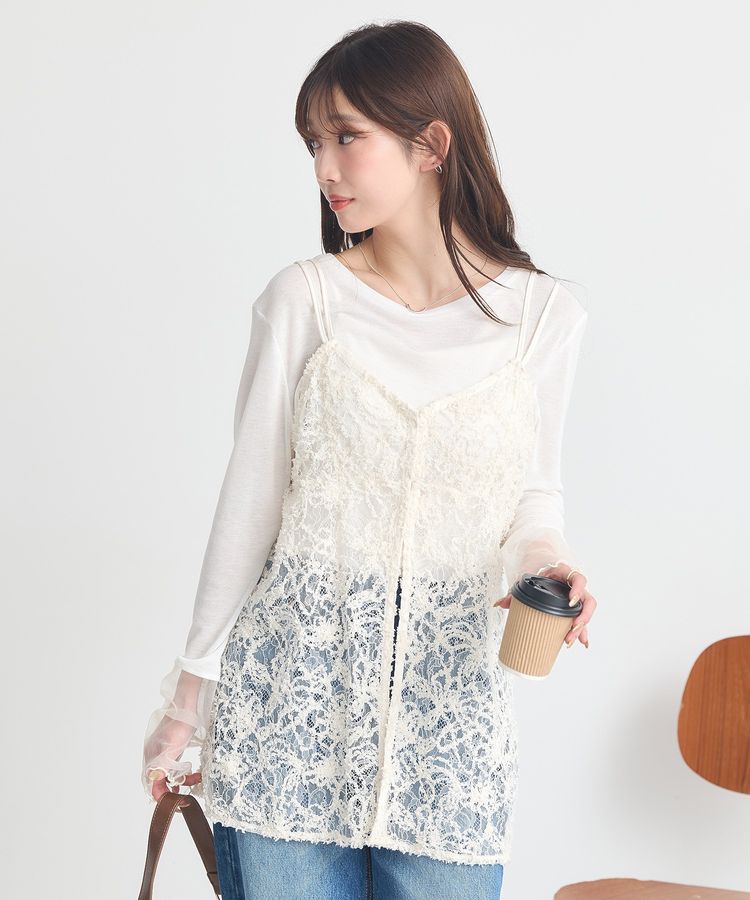 earth music&ecology「シアースリーブプルオーバー」|Tシャツ・カットソー|