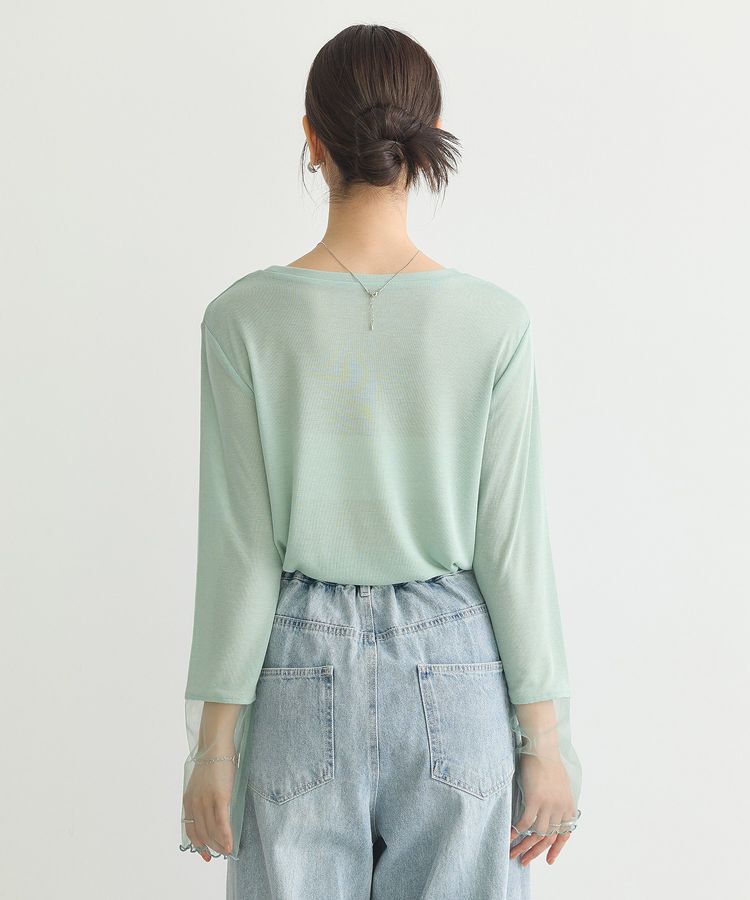 earth music&ecology「シアースリーブプルオーバー」|Tシャツ・カットソー|