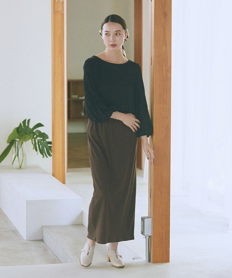 earth music&ecology「マジョリカプリーツプルオーバー」|Tシャツ・カットソー|