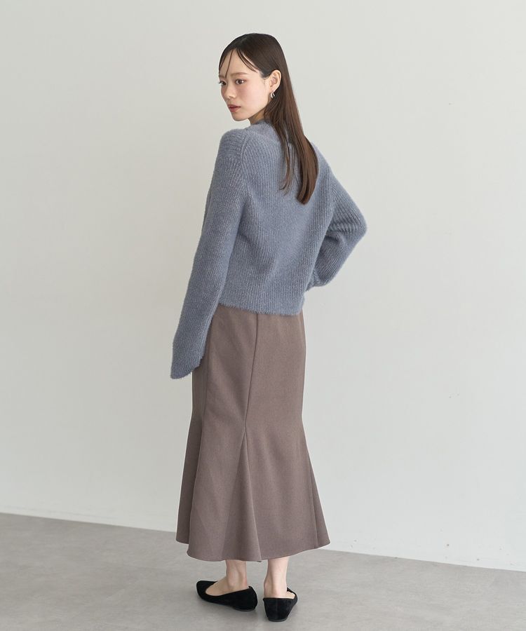 earth music&ecology「SET2点チャーム付きシャギーニット＋インナー」|カーディガン|