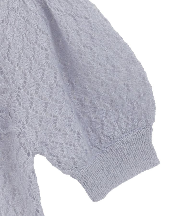 earth music&ecology「キャットヤーン透かし編みニットプルオーバー」|ニット・セーター|