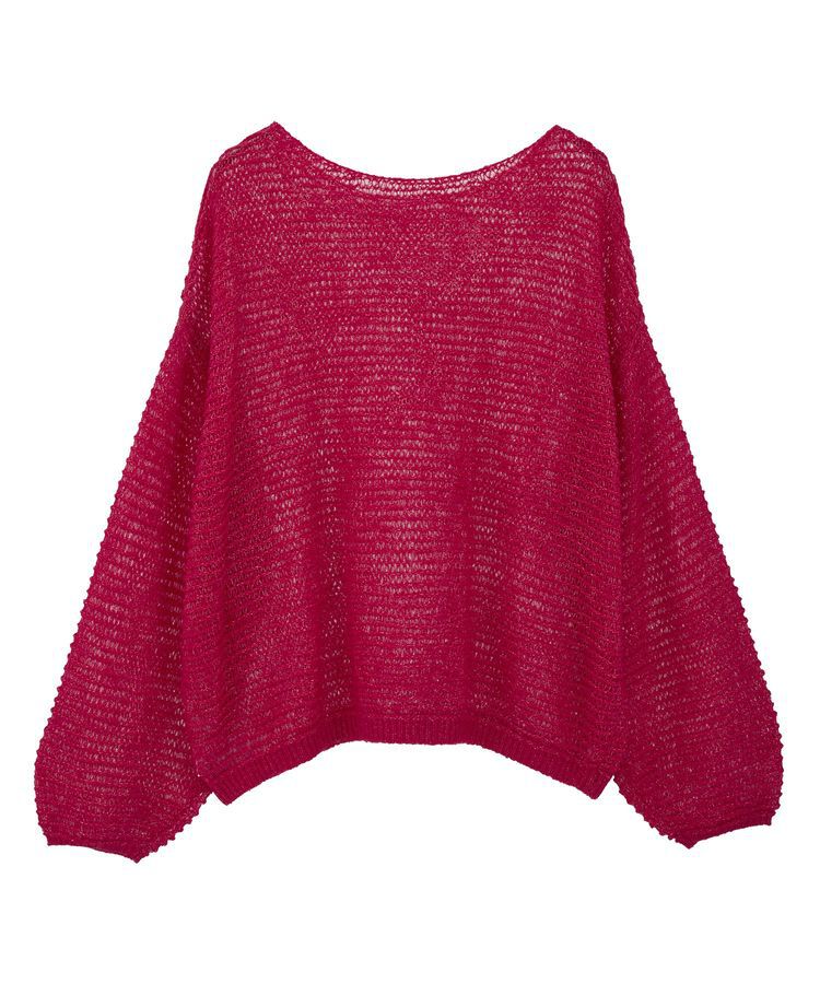 earth music&ecology「ふんわりシアープルオーバー」|ニット・セーター|