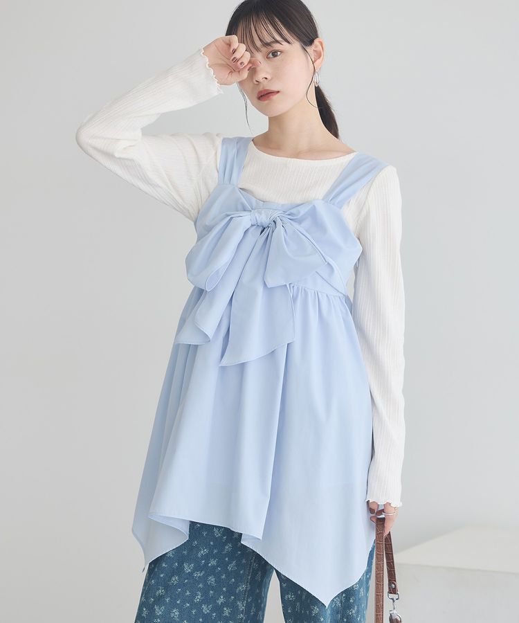 earth music&ecology「チェーンリブホルターネックプルオーバー」|Tシャツ・カットソー|